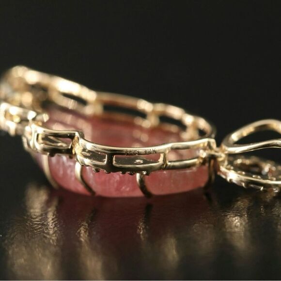 14K Gold Tourmaline Topaz pedant - Picture 4 of 6